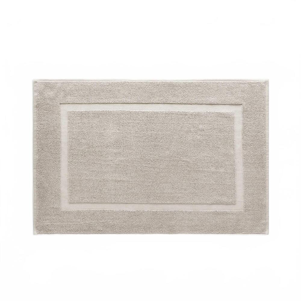 NEW UNDER THE CANOPY classic organic bath mat in light taupe